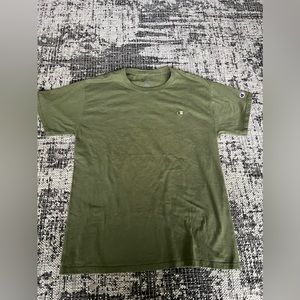Champion Mens Short sleeve , Crew neck Tee Olive green Size M